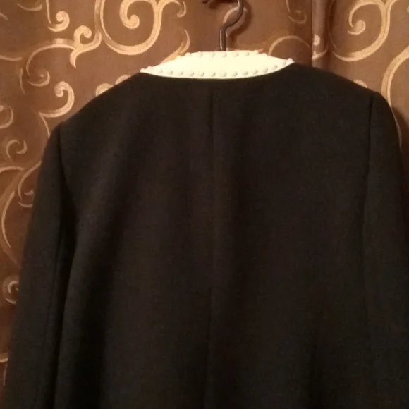 Women's Dress jacket 💙 AND WHITE BY TAHARI Arther S Le Vine Pearl Beaded - Picture 4 of 7